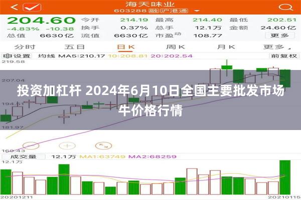 投资加杠杆 2024年6月10日全国主要批发市场牛价格行情