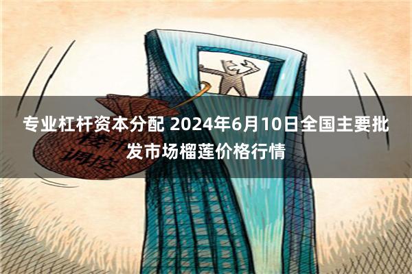 专业杠杆资本分配 2024年6月10日全国主要批发市场榴莲价格行情