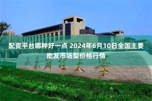 配资平台哪种好一点 2024年6月10日全国主要批发市场梨价格行情