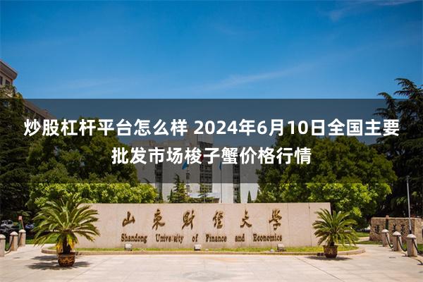 炒股杠杆平台怎么样 2024年6月10日全国主要批发市场梭子蟹价格行情