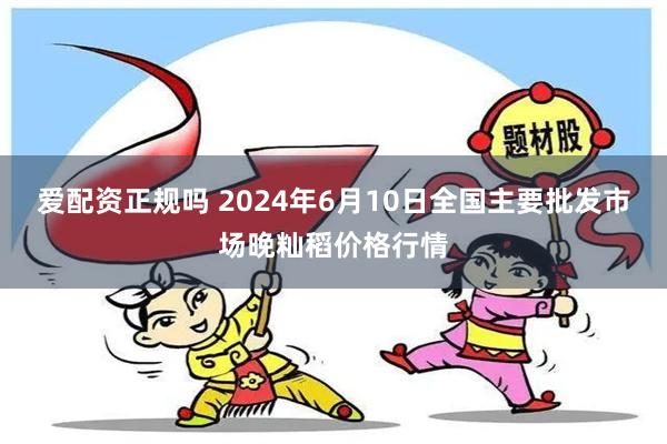 爱配资正规吗 2024年6月10日全国主要批发市场晚籼稻价格行情