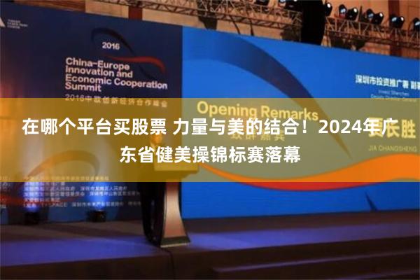 在哪个平台买股票 力量与美的结合！2024年广东省健美操锦标赛落幕