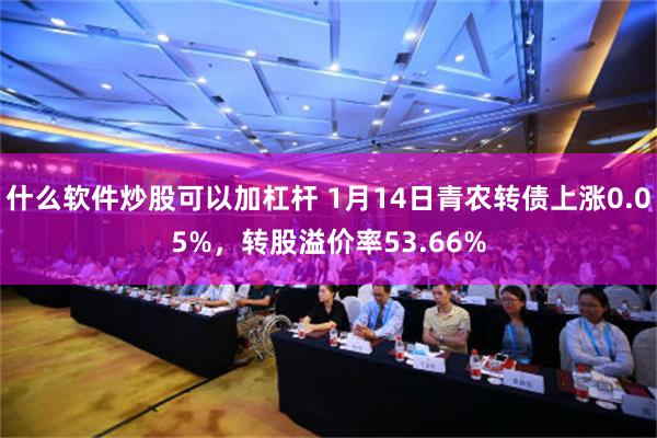 什么软件炒股可以加杠杆 1月14日青农转债上涨0.05%，转股溢价率53.66%