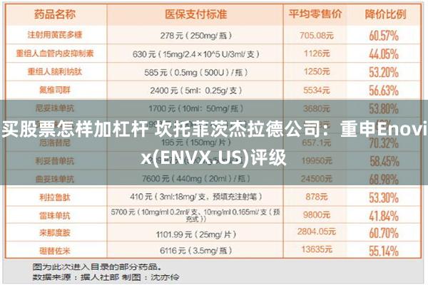 买股票怎样加杠杆 坎托菲茨杰拉德公司：重申Enovix(ENVX.US)评级